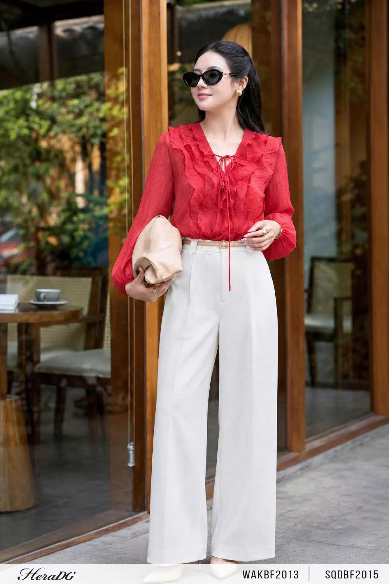 Áo cổ V thân bèo – ảnh 8