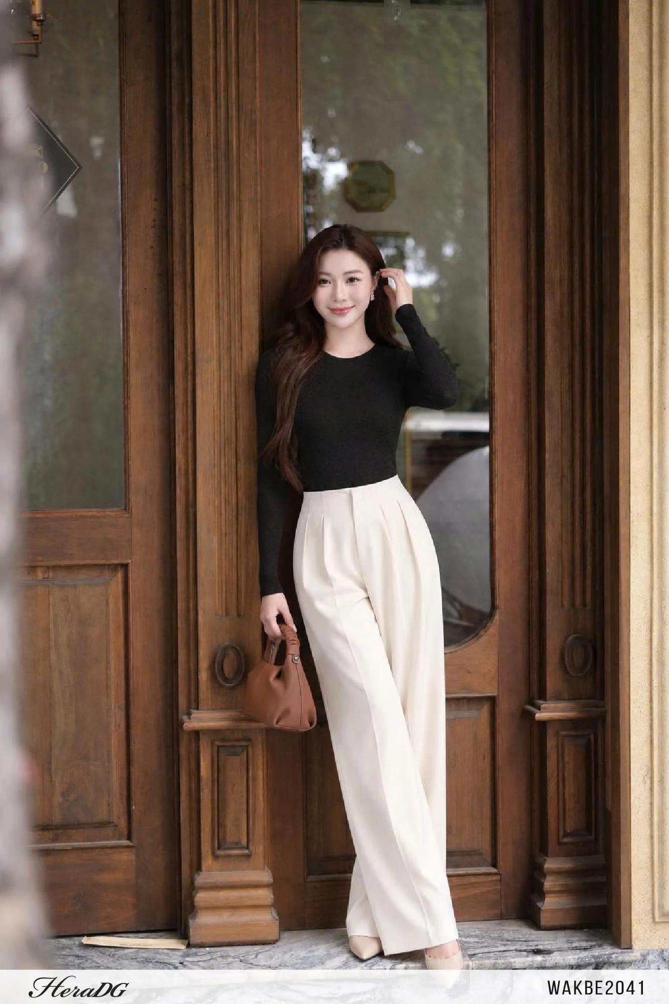 Áo kiểu dệt lưới dáng ôm – ảnh 5