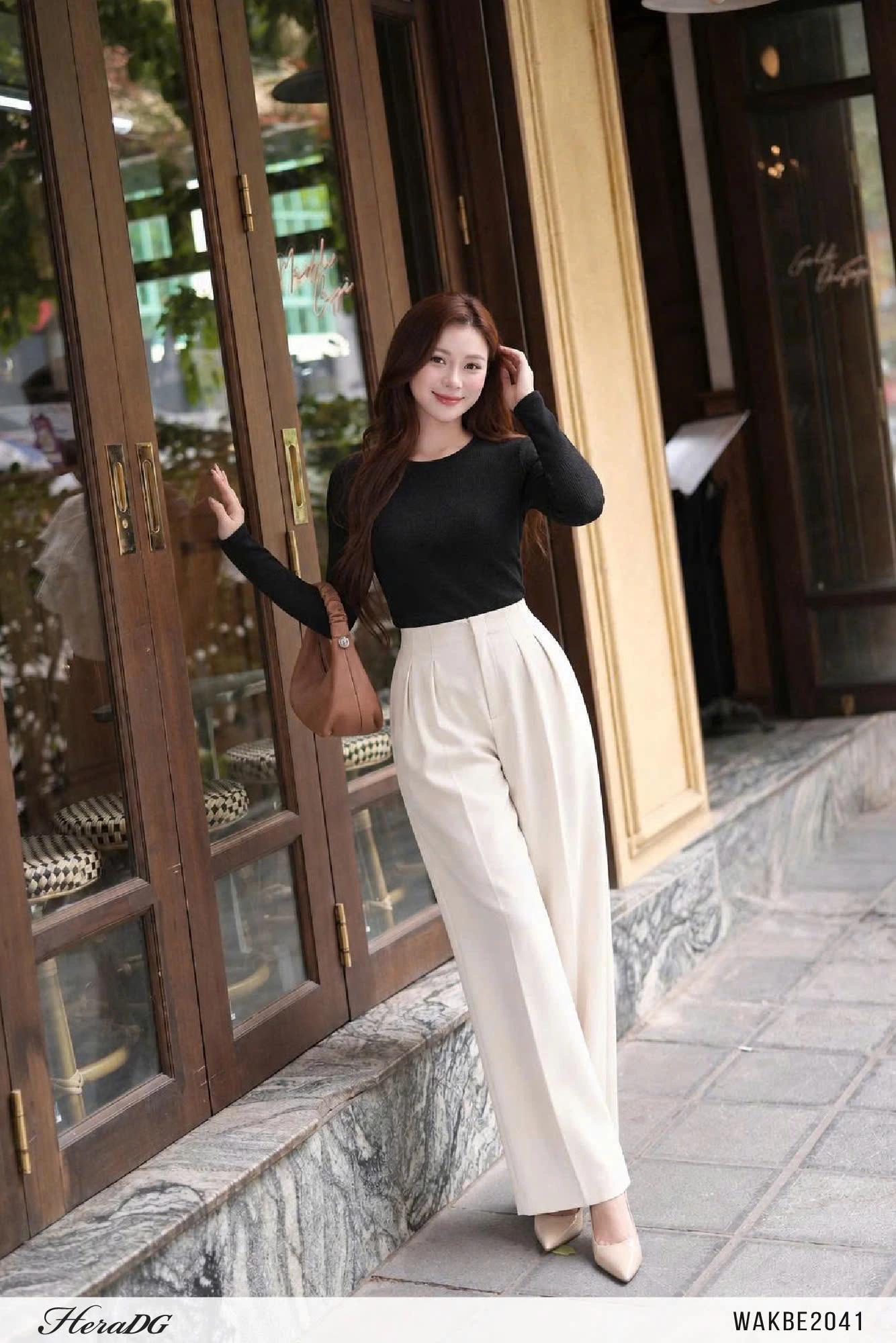 Áo kiểu dệt lưới dáng ôm – ảnh 6