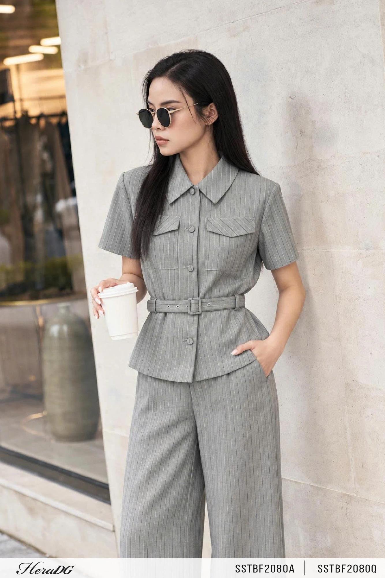 Áo kiểu kèm đai thắt eo – ảnh 5