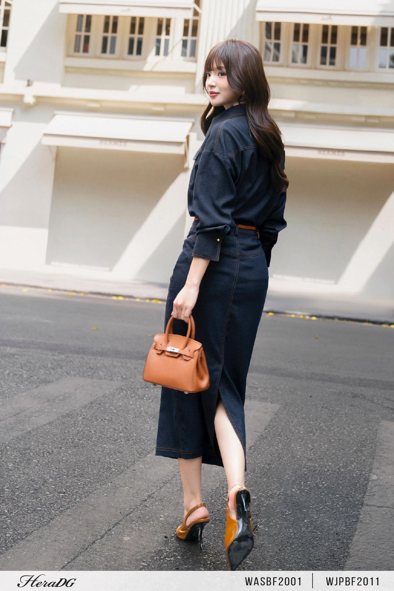 Áo sơ mi jeans dáng oversize – ảnh 4