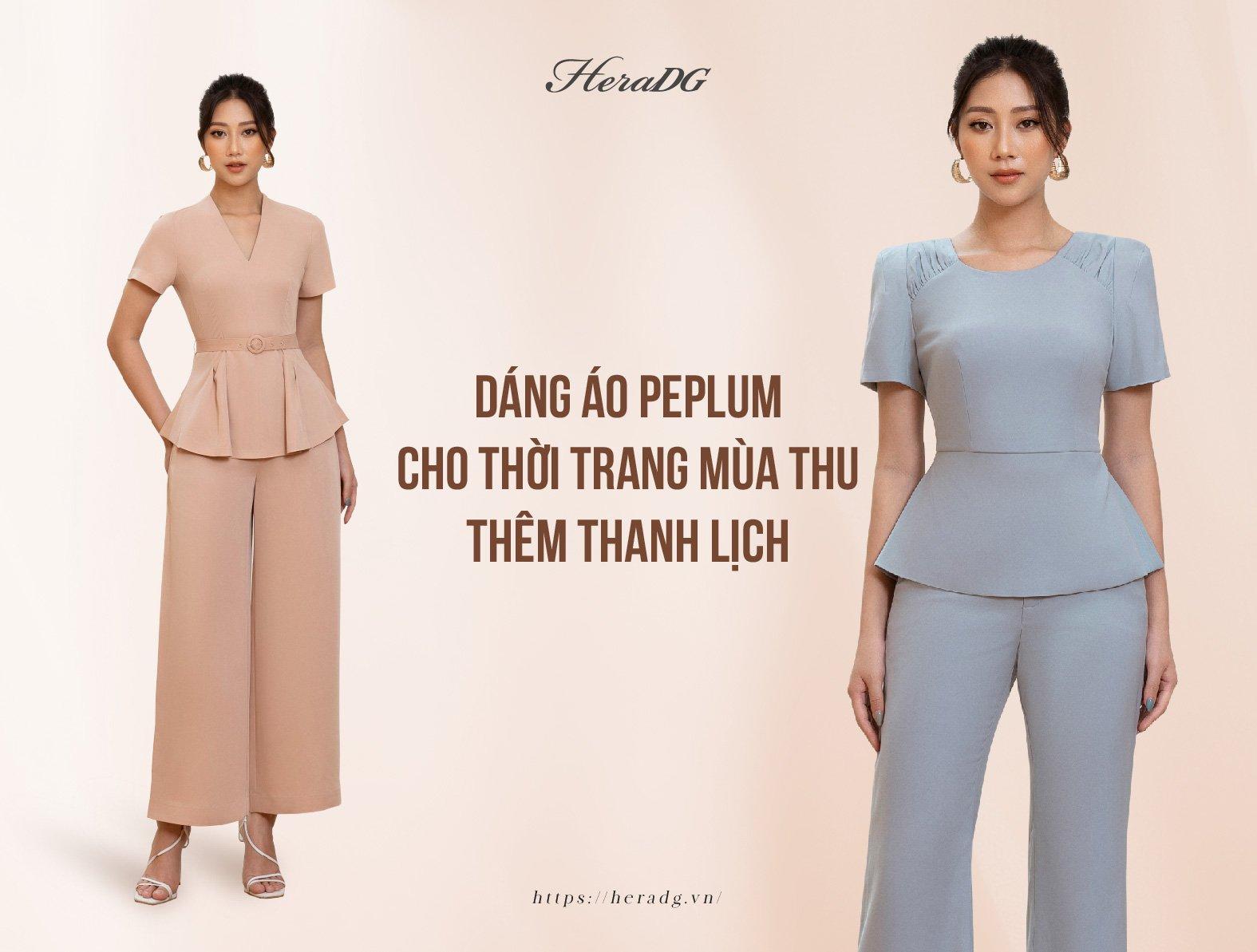 DÁNG ÁO PEPLUM CHO THỜI TRANG MÙA THU THÊM THANH LỊCH