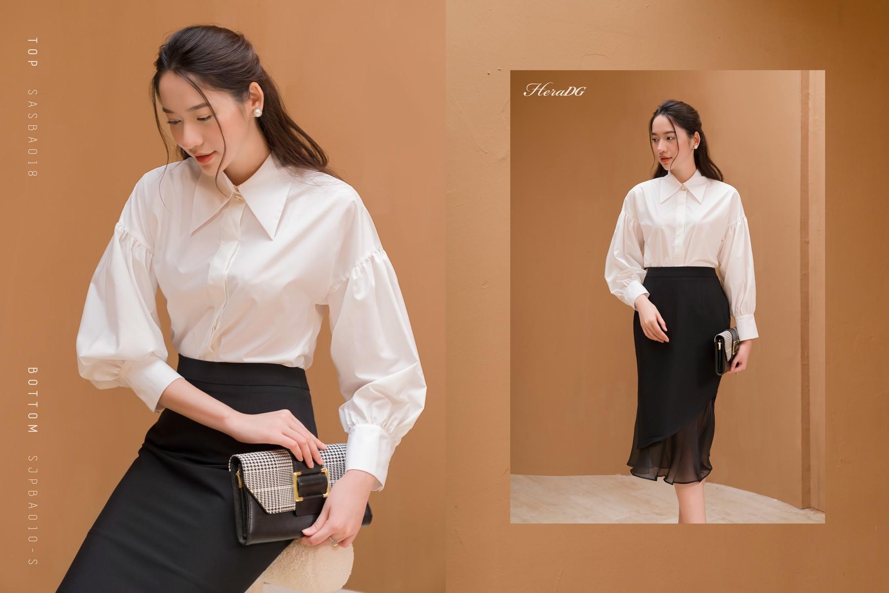 Lên đồ thời thượng với 6 kiểu chân váy công sở sành điệu
