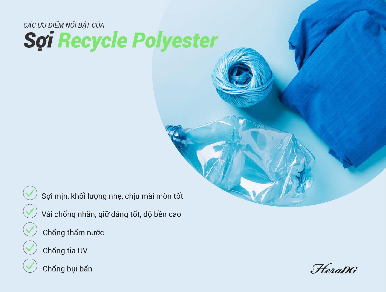 TÍNH ƯU VIỆT CỦA NGUYÊN LIỆU TÁI CHẾ RECYCLED POLYESTER