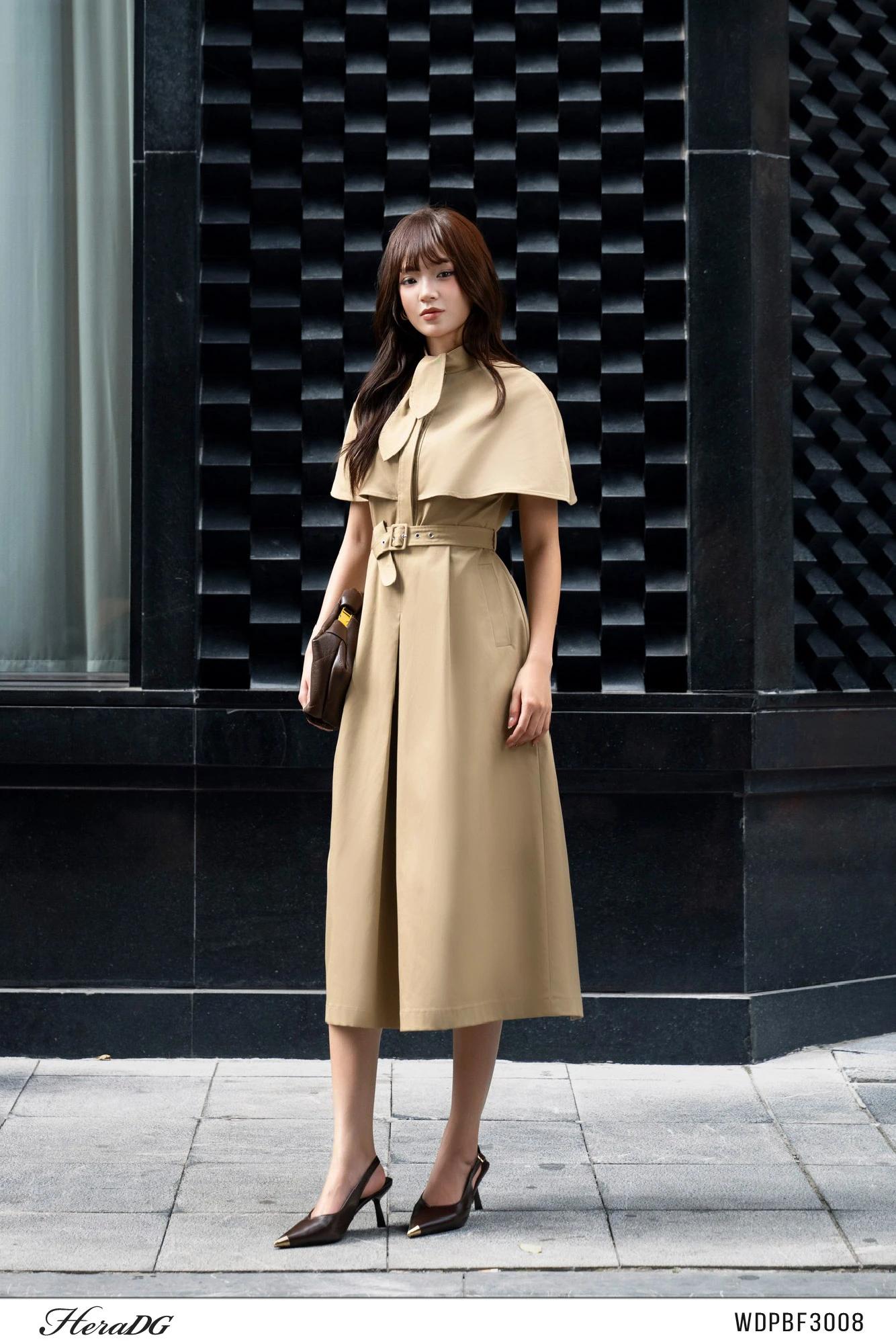 Đầm xòe choàng cape liền – ảnh 2