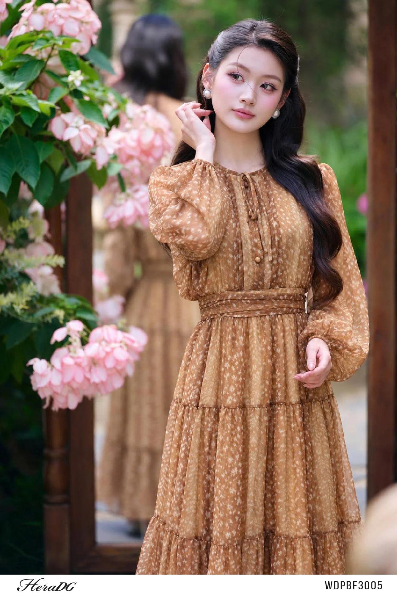Đầm xòe họa tiết – ảnh 3