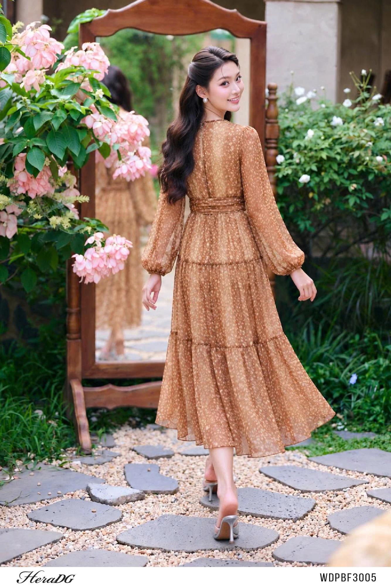 Đầm xòe họa tiết – ảnh 4