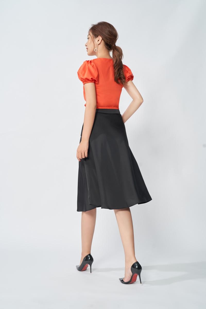 Áo croptop tay bồng