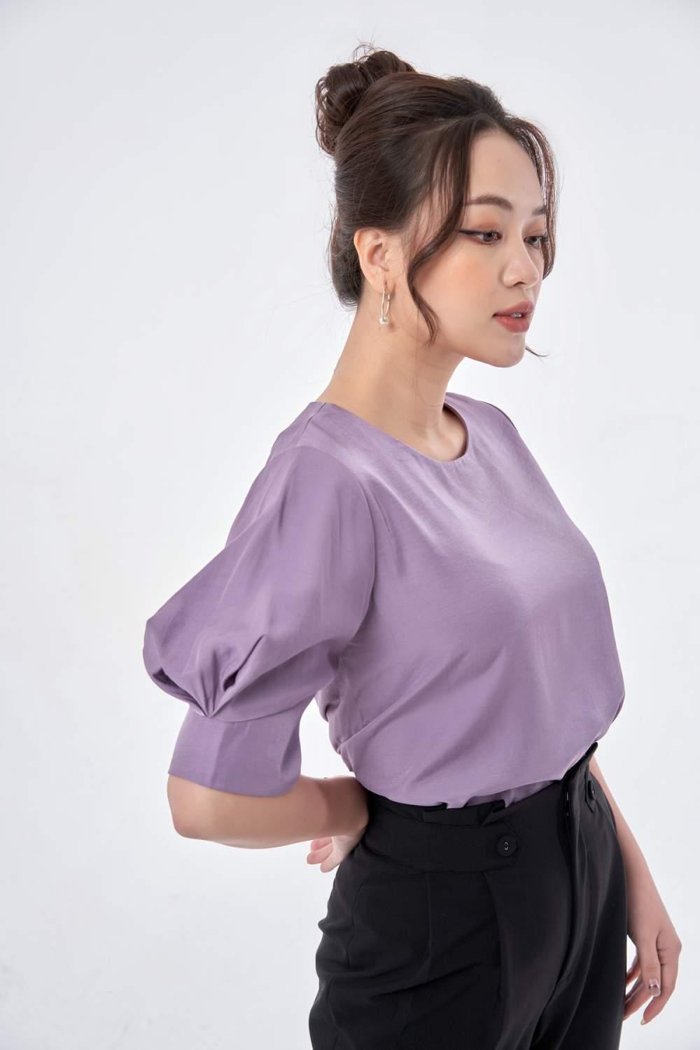 Áo kiểu tay bồng xếp