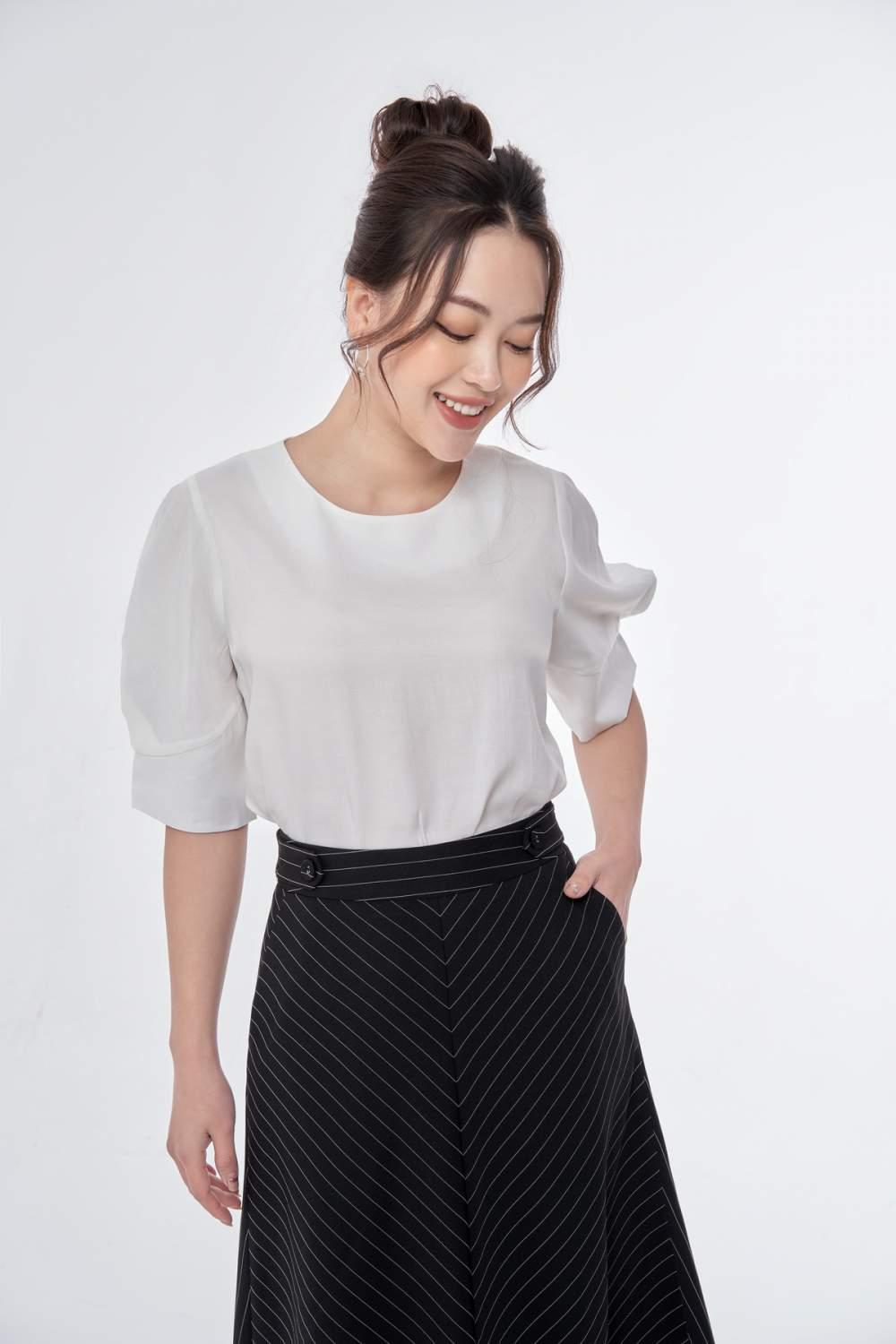 Áo kiểu tay bồng xếp