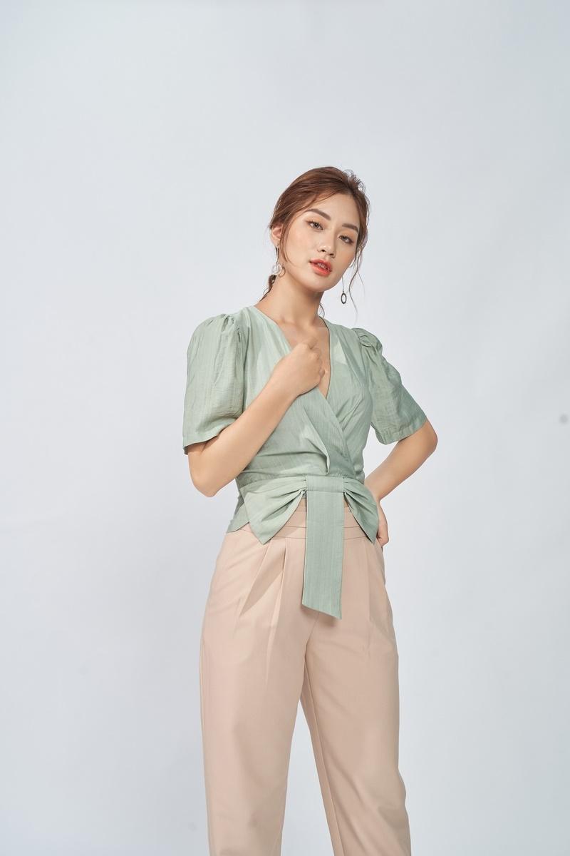 Áo kiểu nơ eo