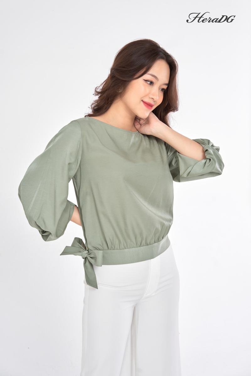 Áo kiểu bo gấu