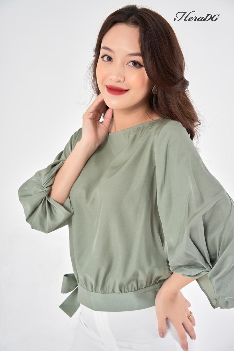 Áo kiểu bo gấu