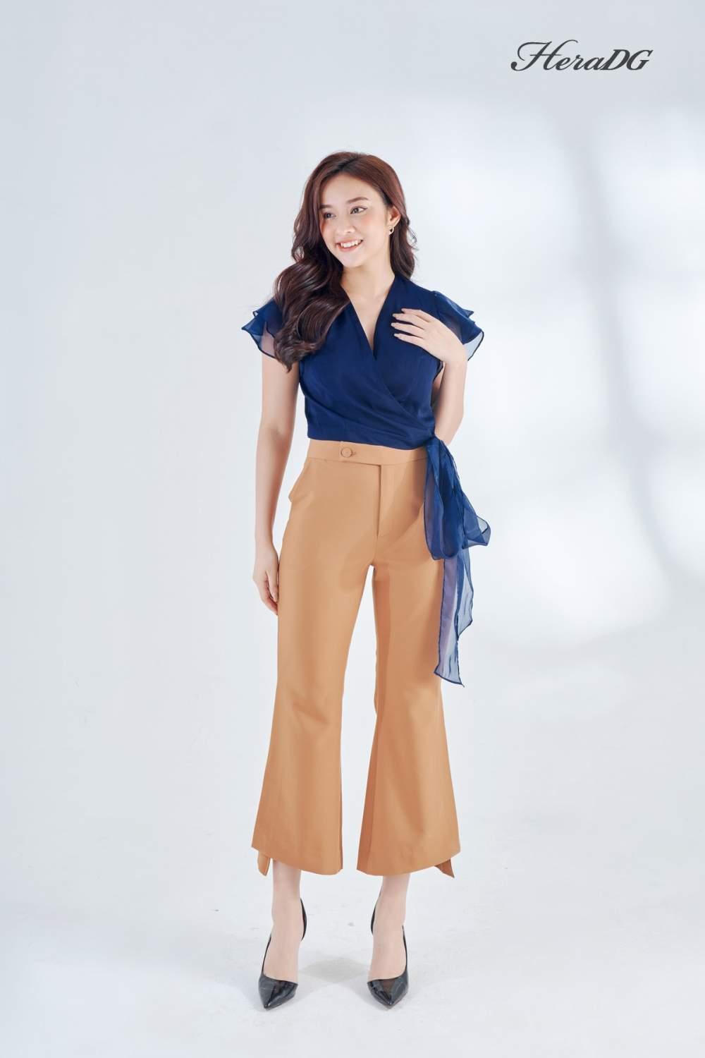 Áo lửng buộc nơ eo