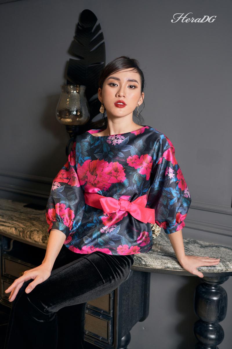 Áo kiểu suông tay bồng