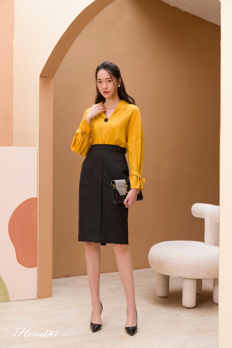 Áo kiểu cổ 2 ve