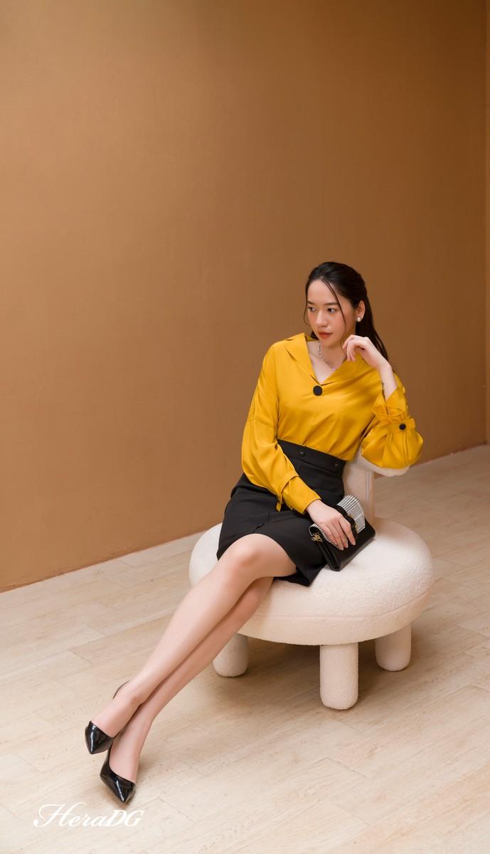 Áo kiểu cổ 2 ve