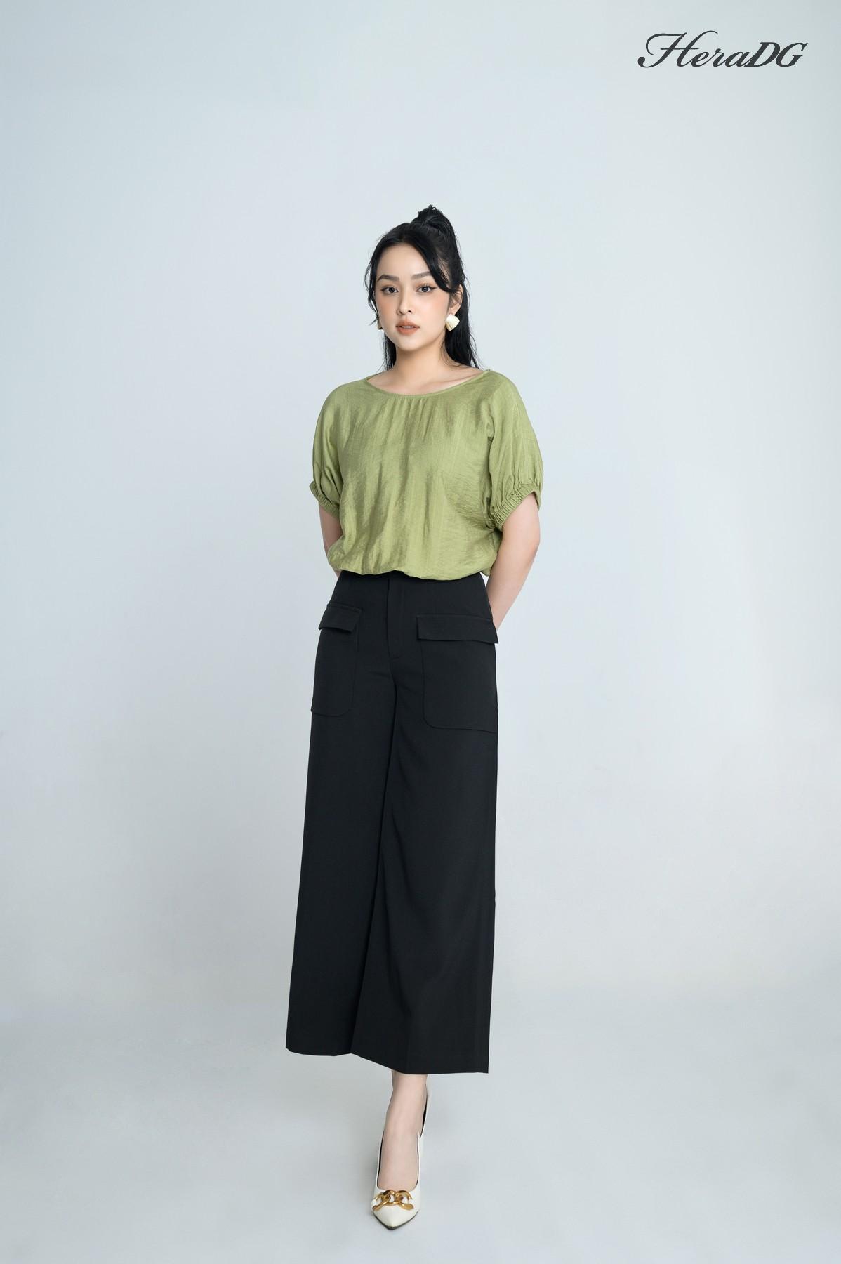 Áo kiểu tay liền chun eo