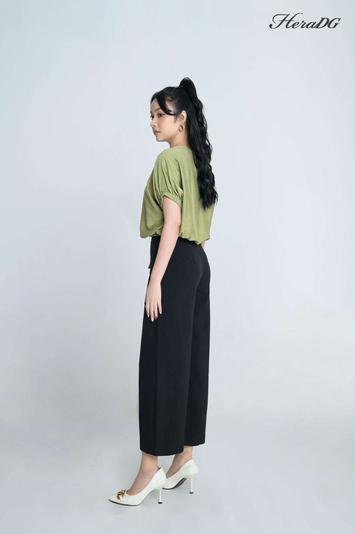 Áo kiểu tay liền chun eo
