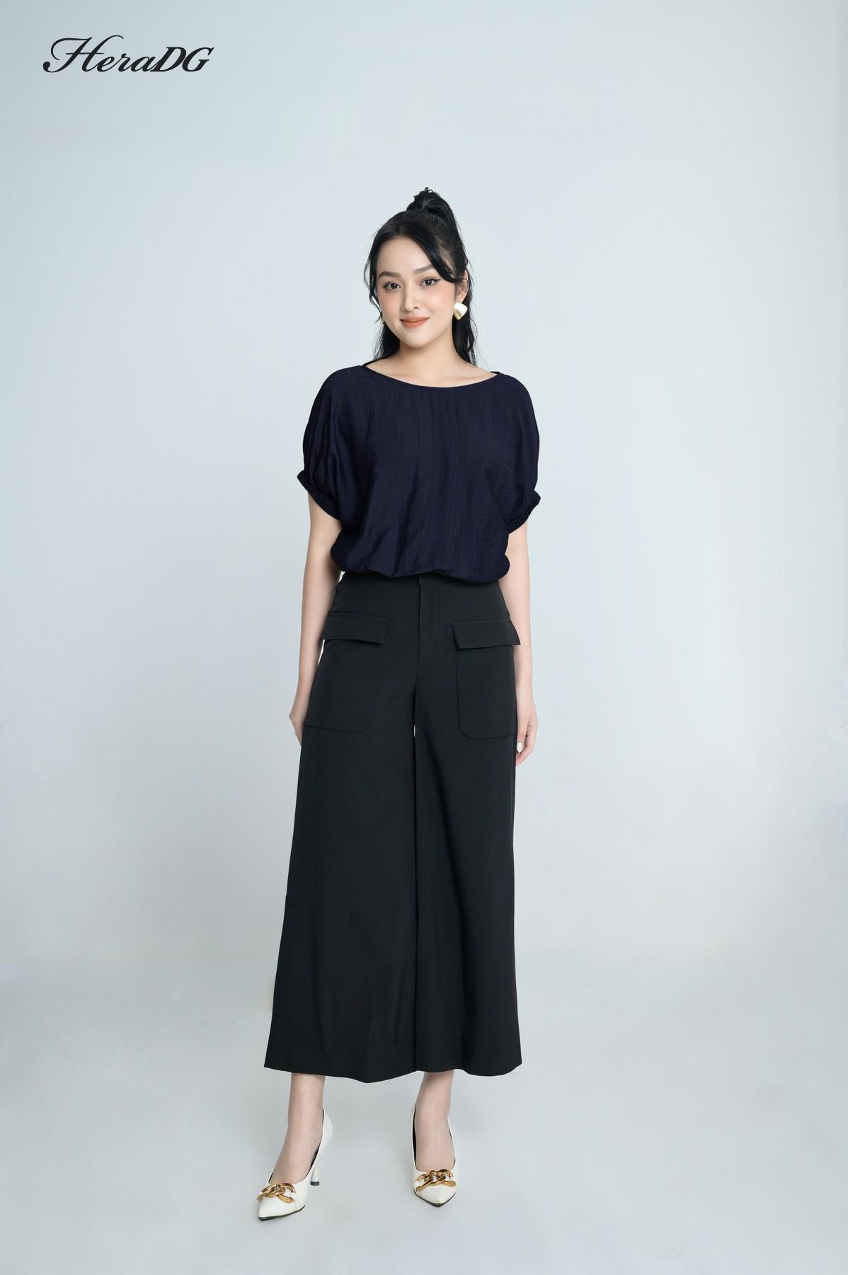 Áo kiểu tay liền chun eo