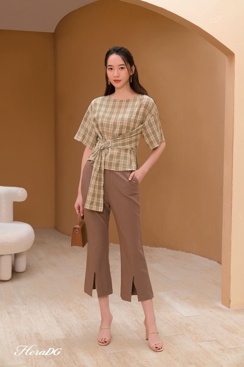 Áo kiểu thắt dây thân