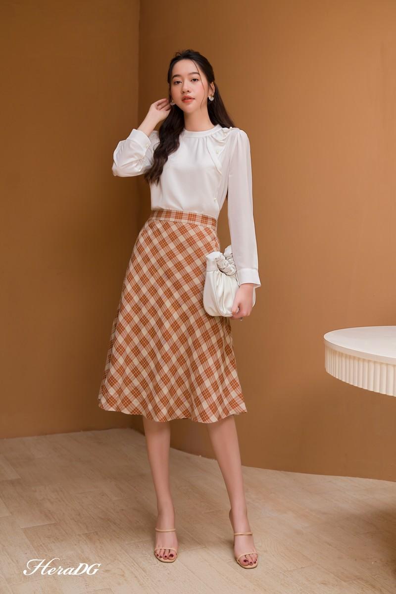 Áo kiểu bèo cách điệu