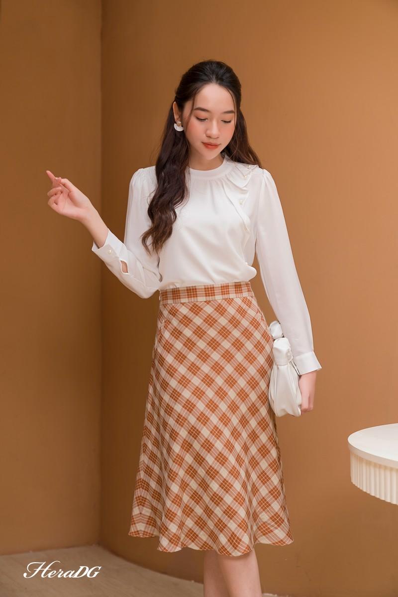 Áo kiểu bèo cách điệu