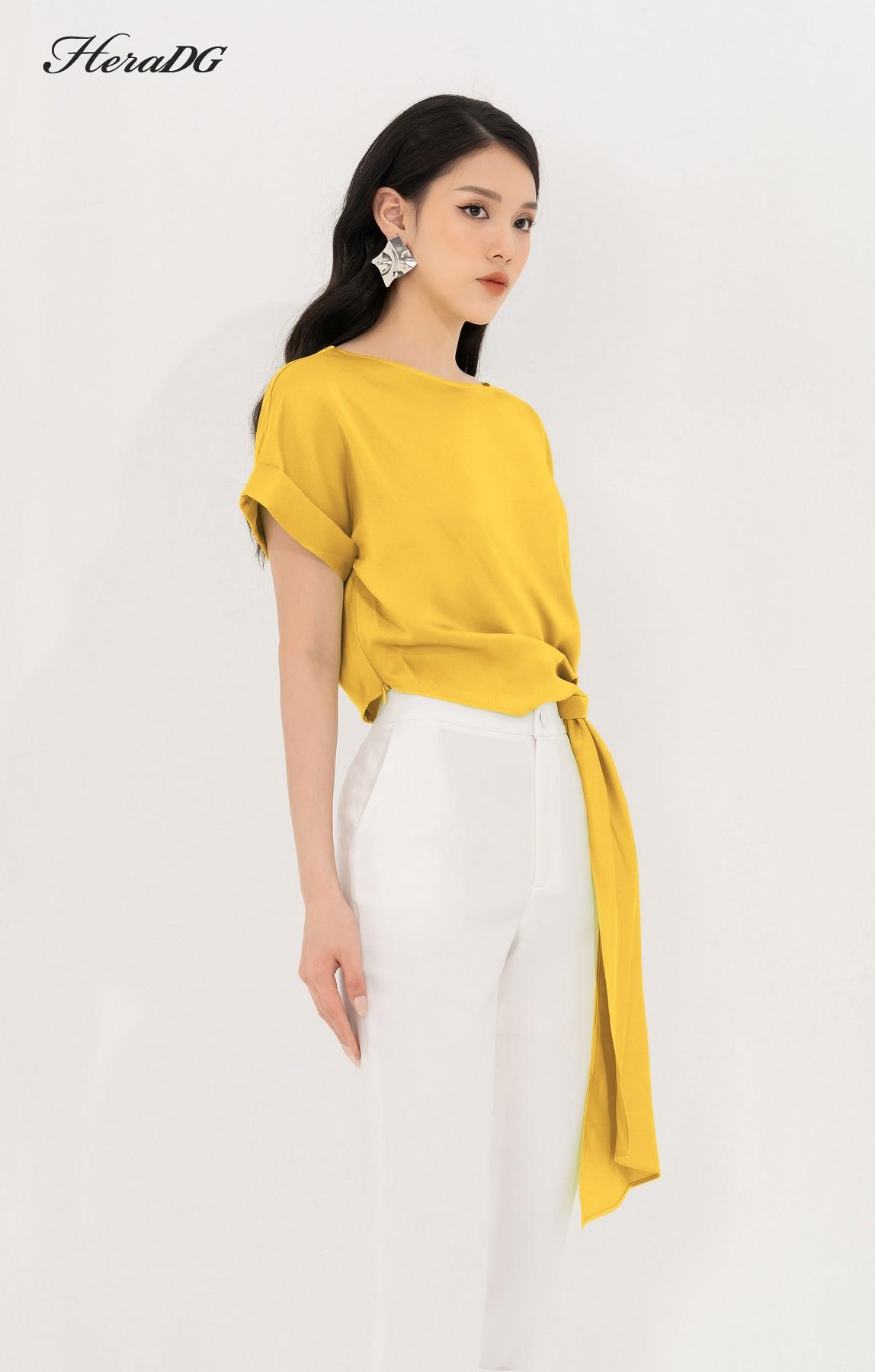 Áo tà lệch tay liền