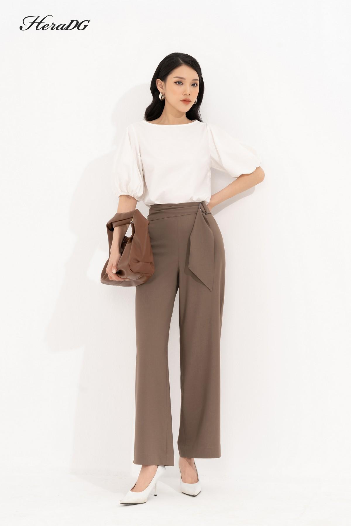 Áo tay bồng cổ thuyền