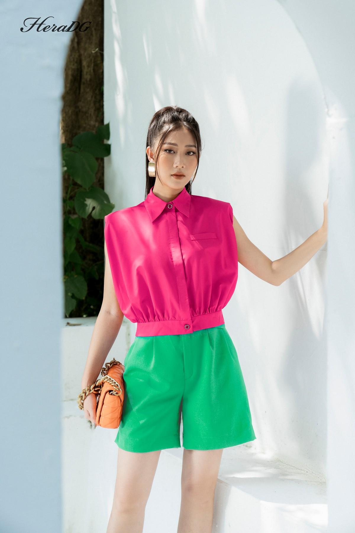 Áo croptop cổ đức