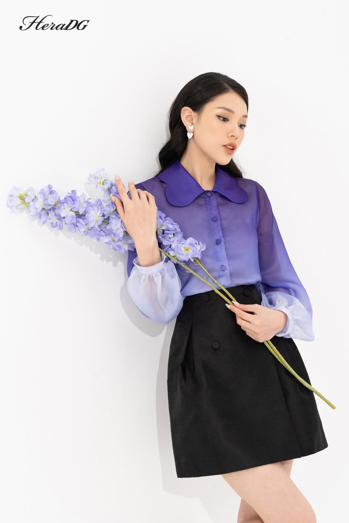 Áo sơ mi cổ vòng