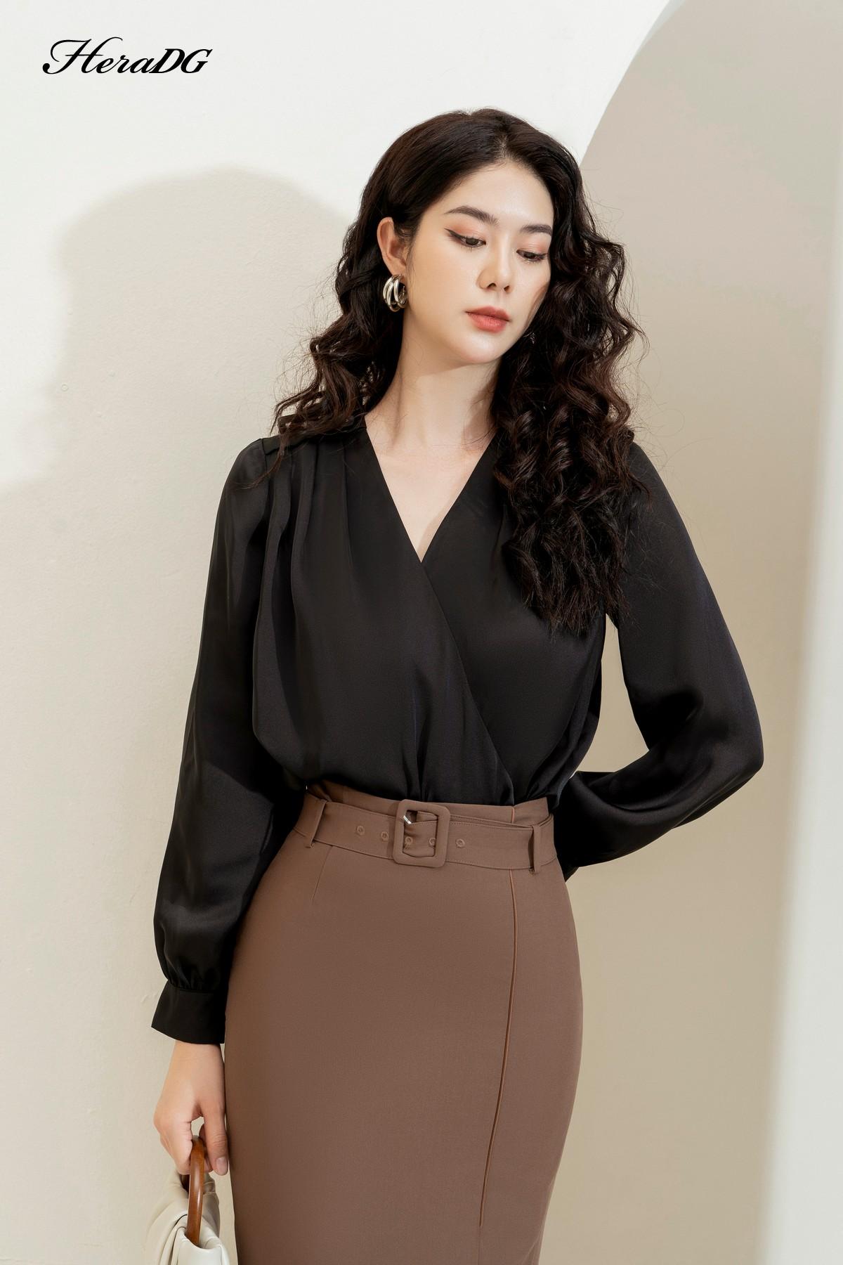 Áo suông vạt chéo