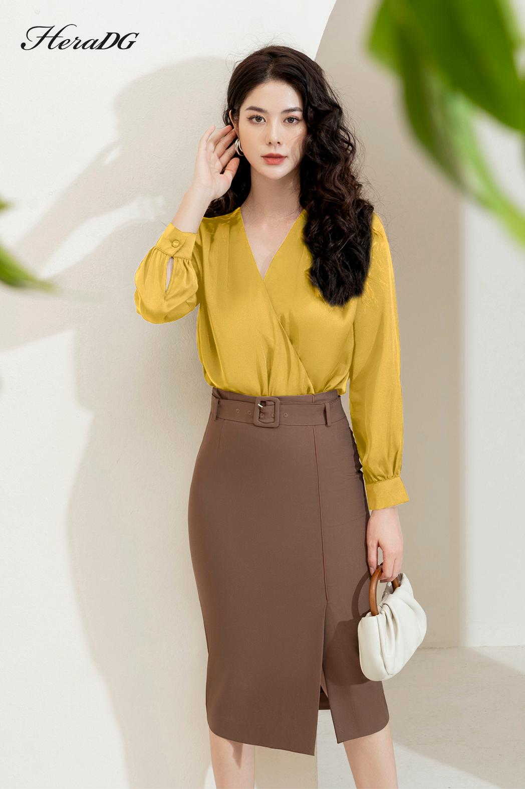Áo suông vạt chéo