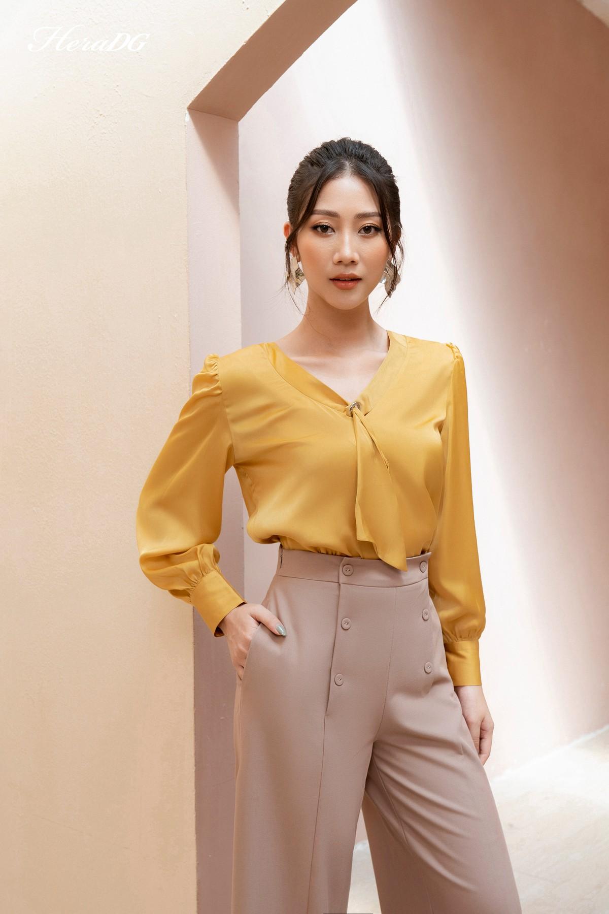 Áo suông oze bèo cổ