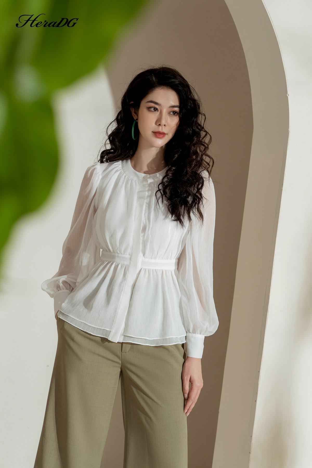 Áo kiểu nhún eo