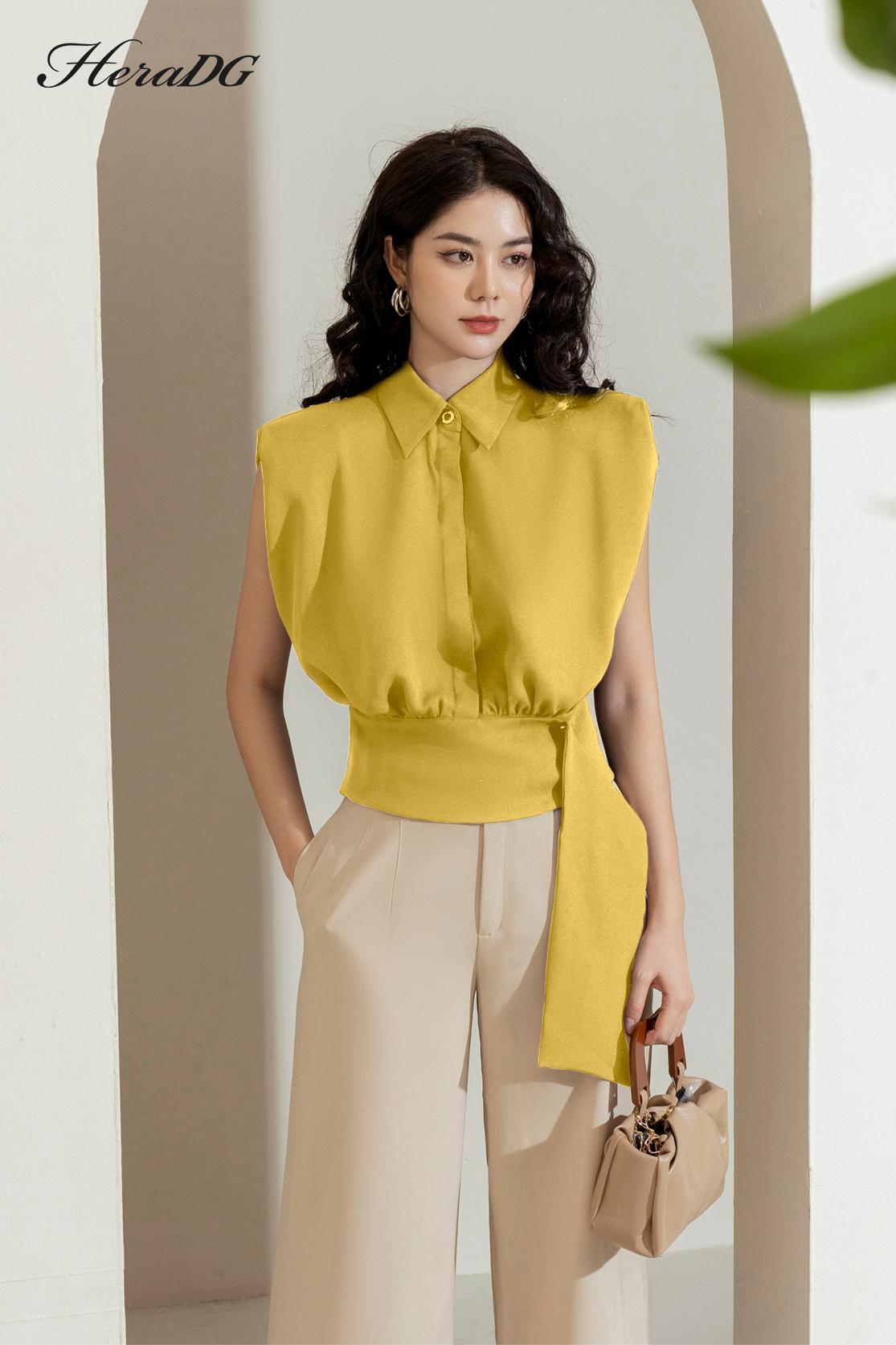 Áo cổ đức vai chờm