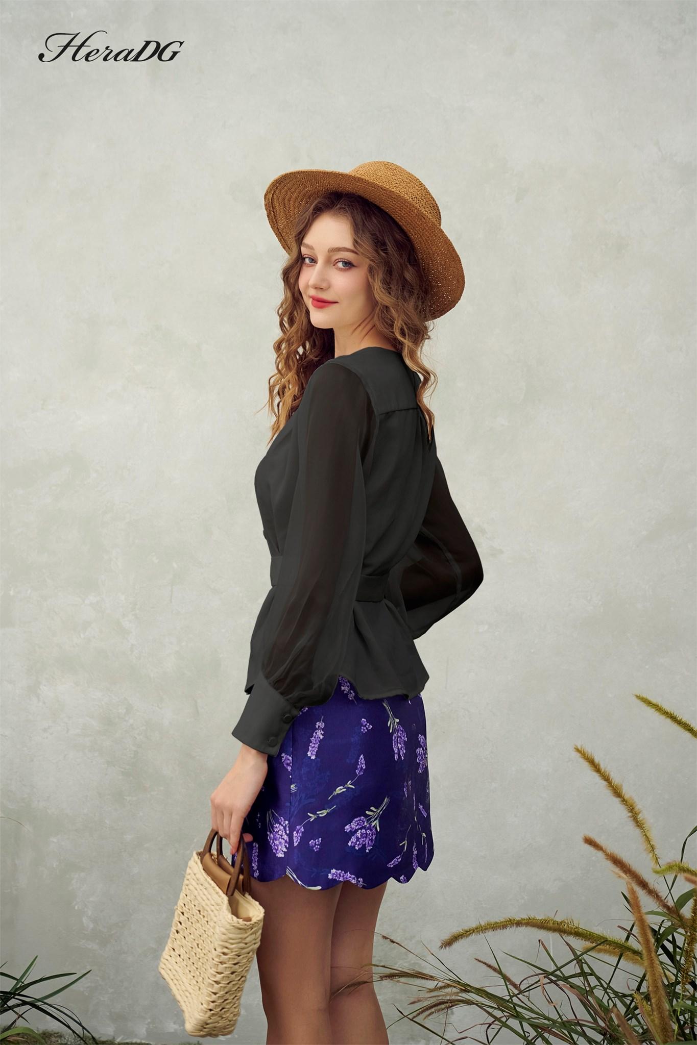 Áo dài tay vạt chồng