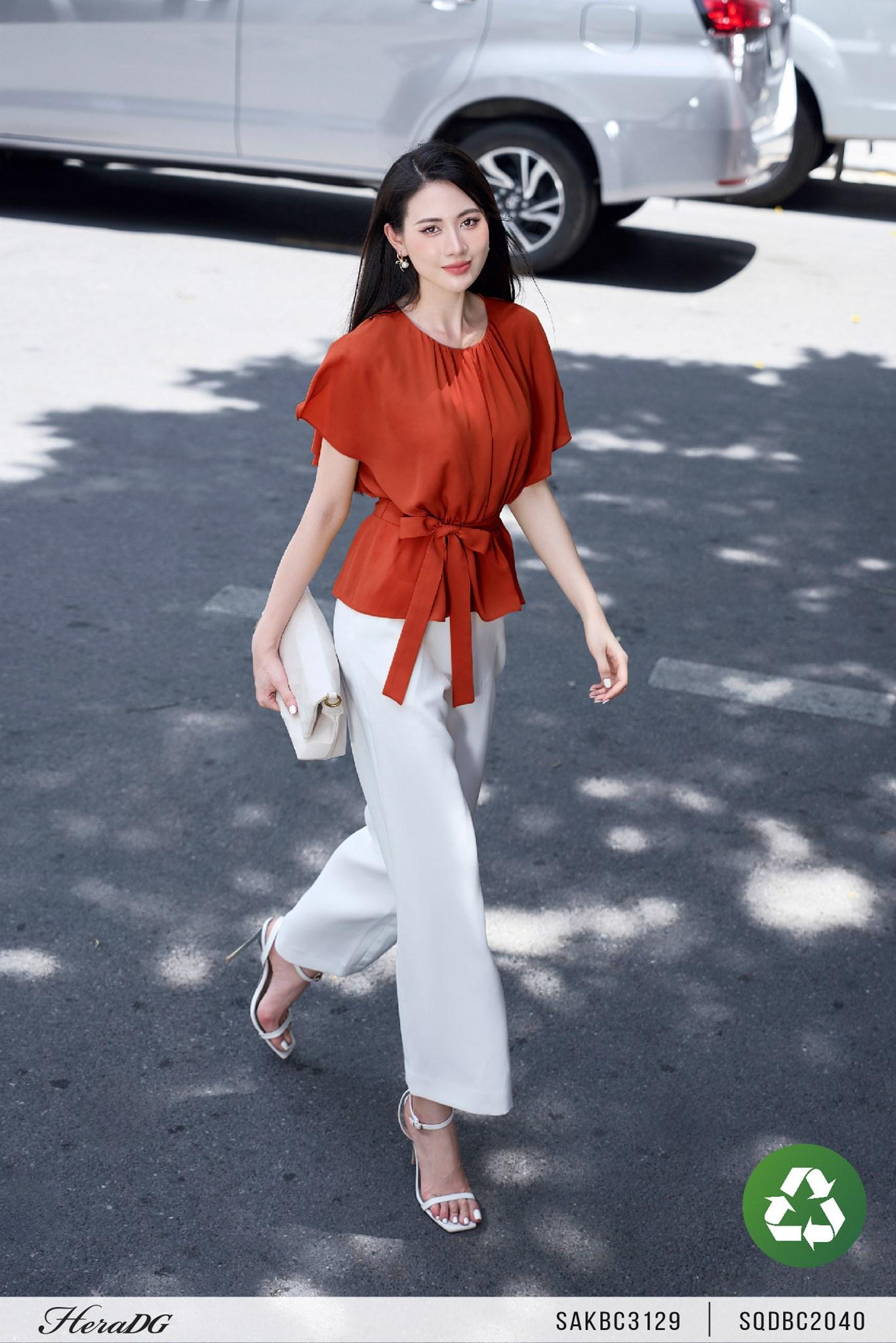 Áo kiểu nhún li eo