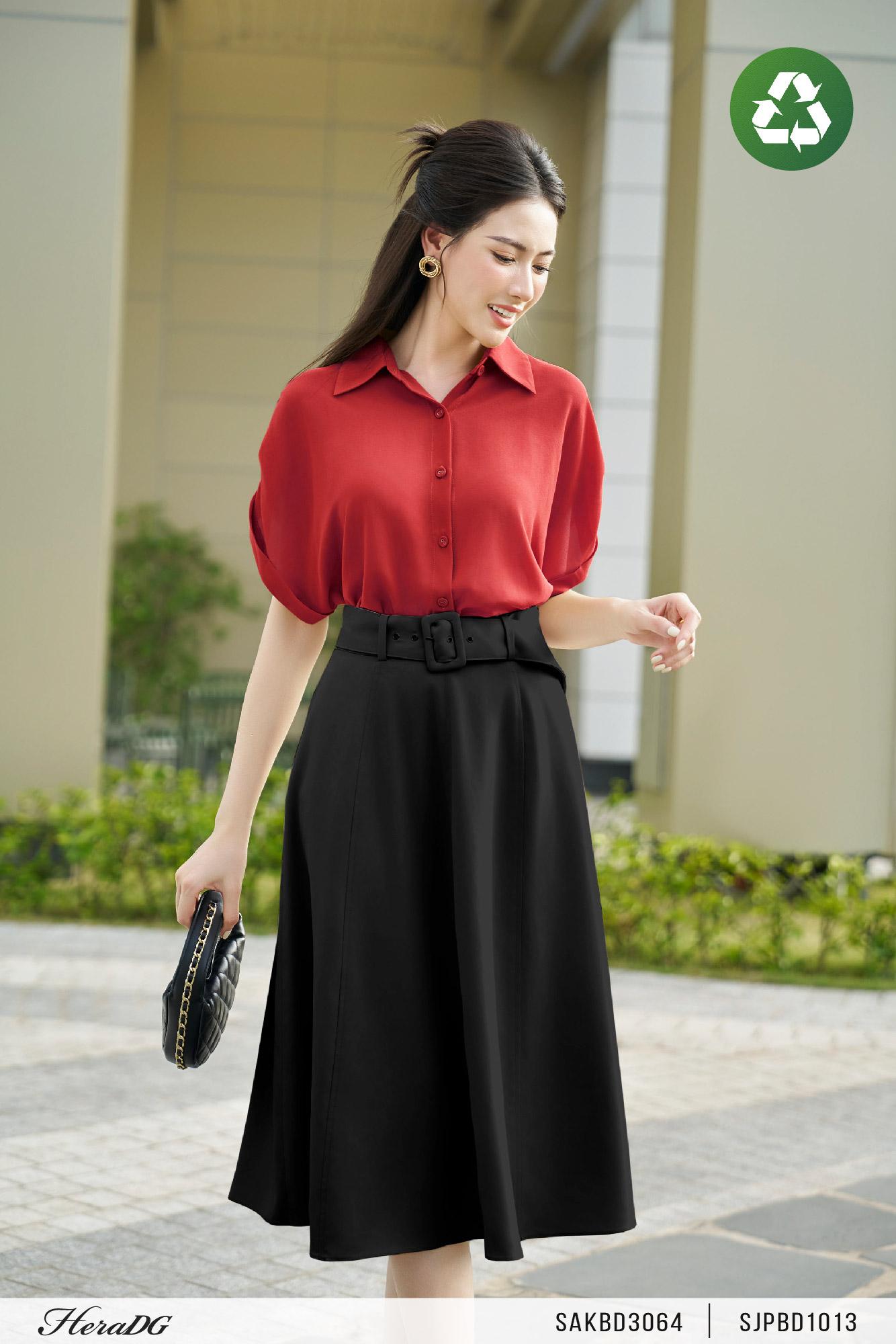 Áo kiểu tay liền lơ vê