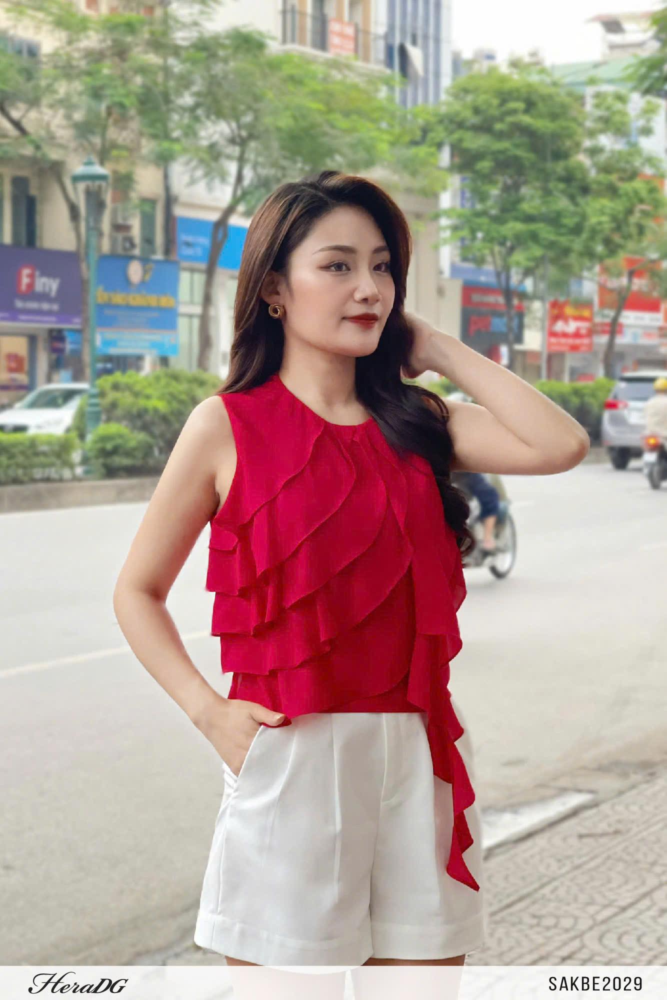 Áo sát nách cổ bèo