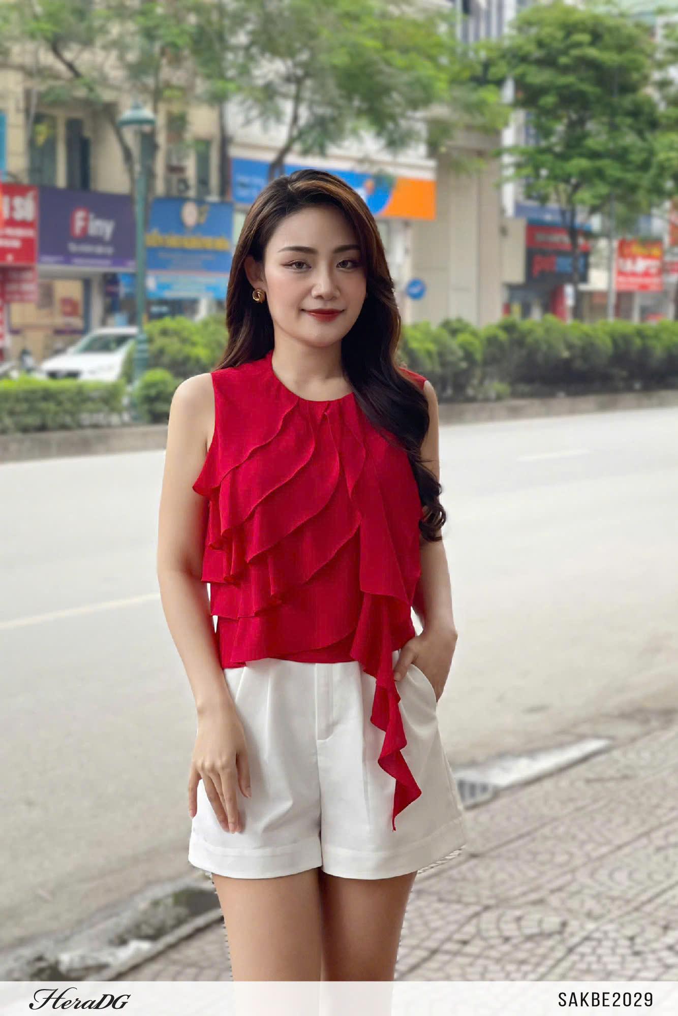 Áo sát nách cổ bèo