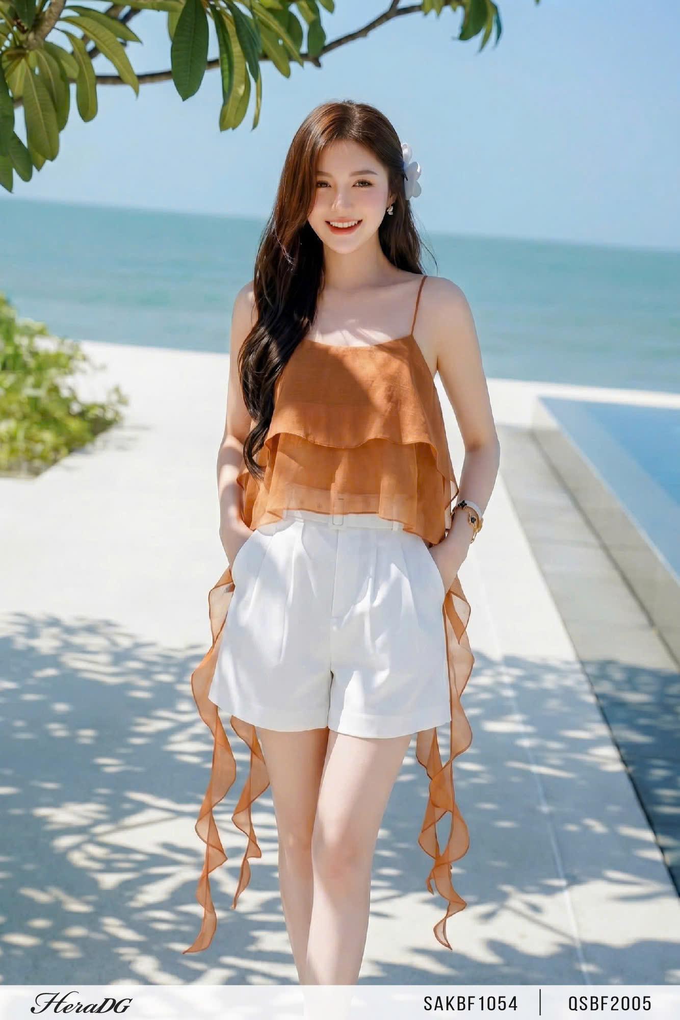 Áo 2 tầng bèo rủ