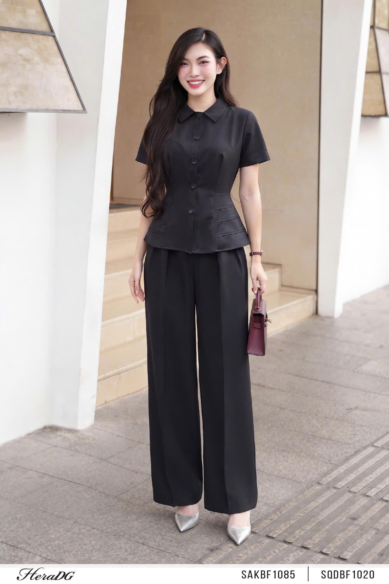 Áo peplum chần chỉ