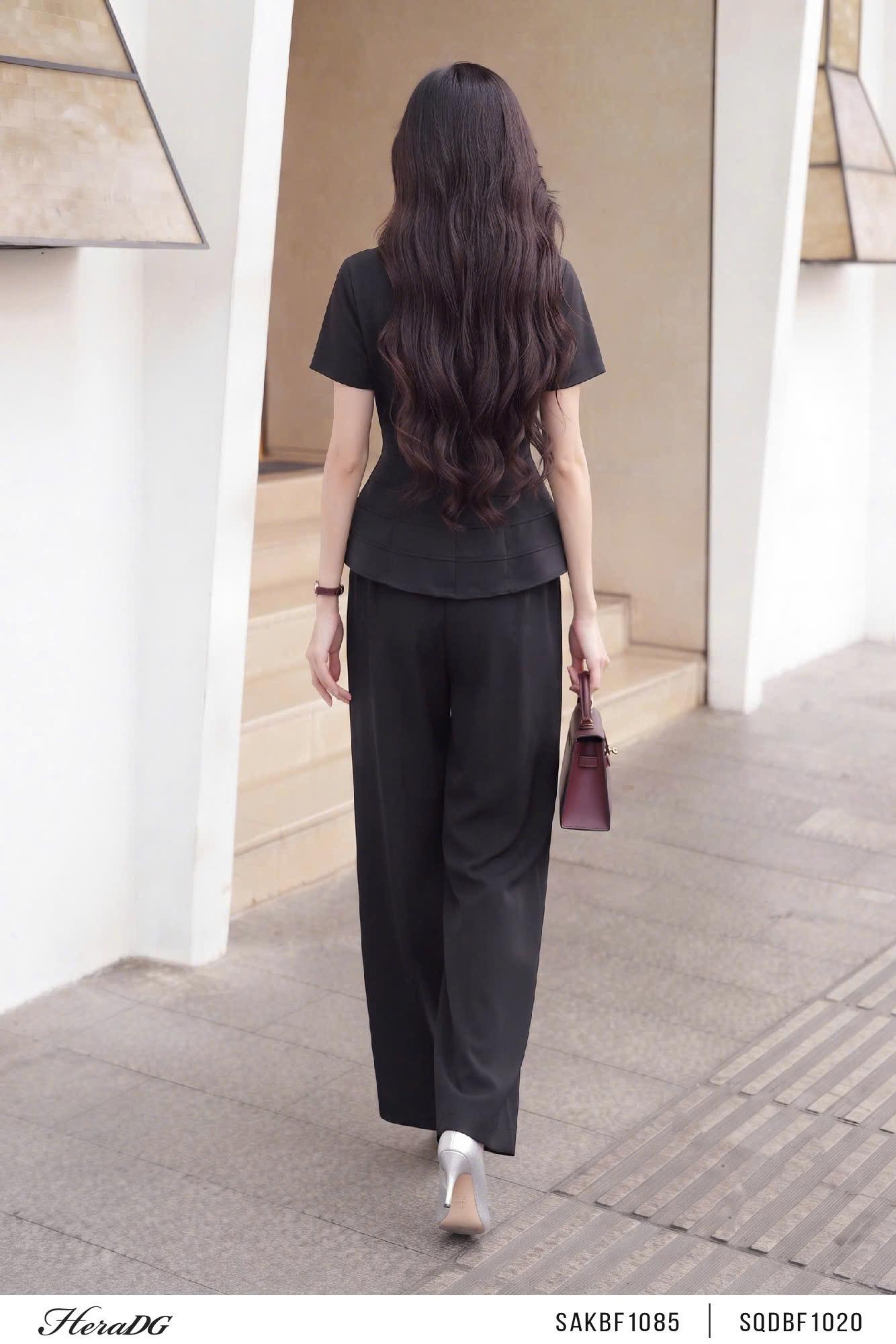Áo peplum chần chỉ