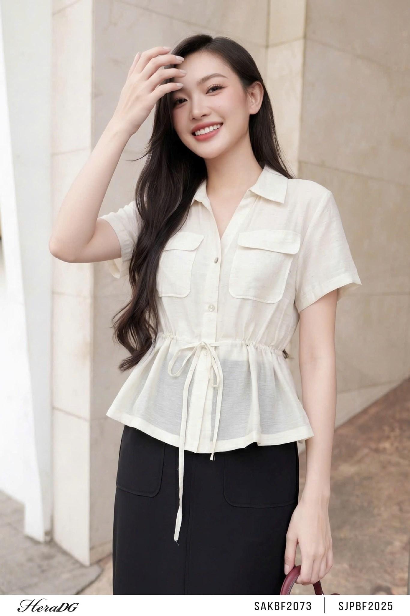 Áo kiểu eo rút dây