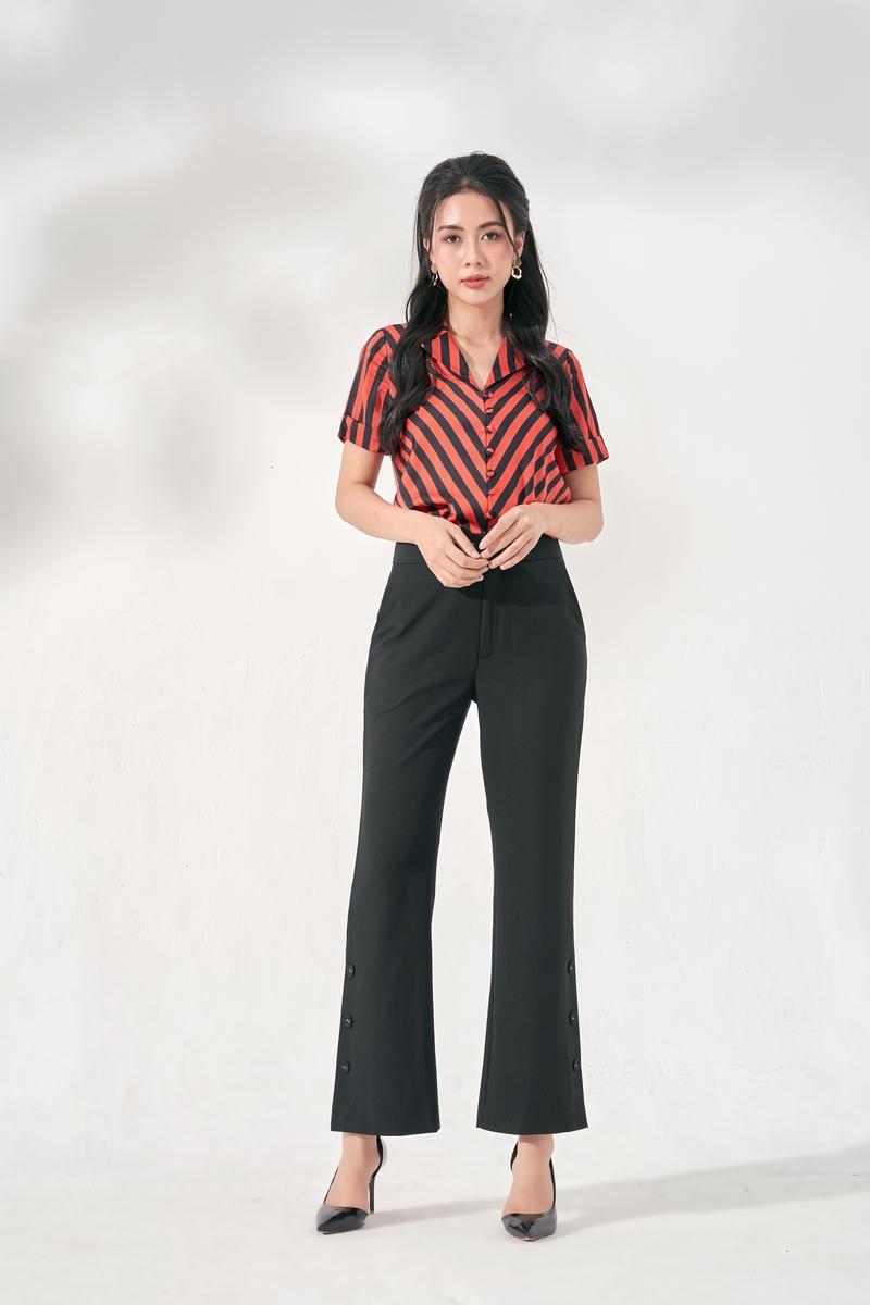 Áo sơ mi kẻ tay cộc