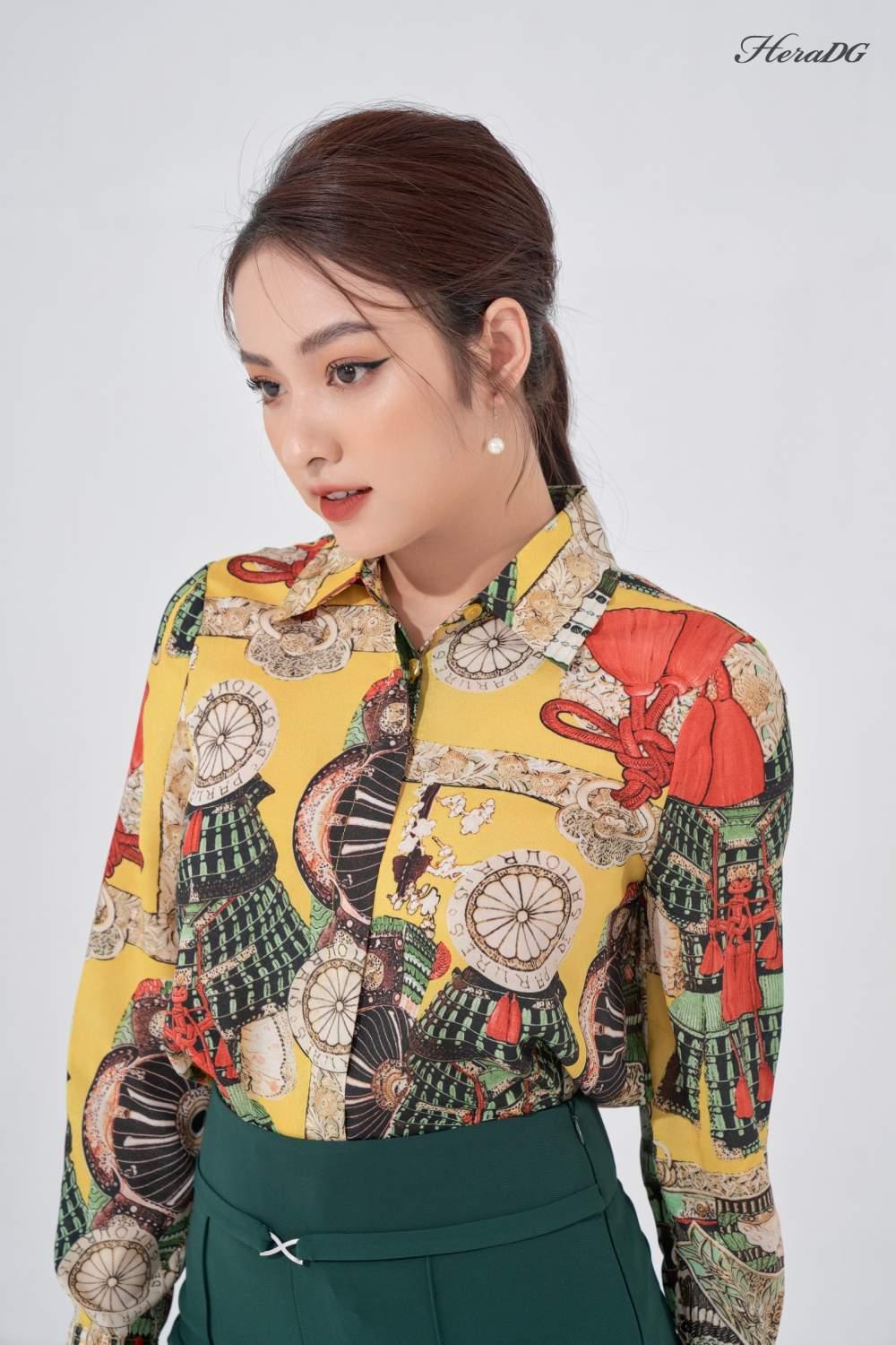 Áo sơ mi lụa cát cổ đức