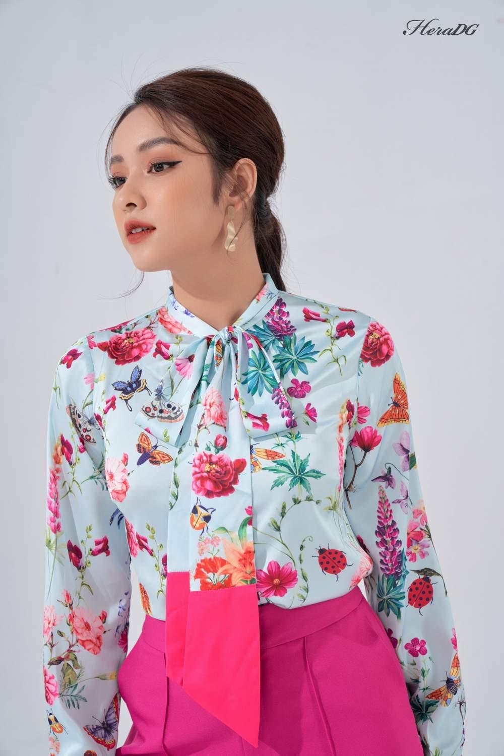 Áo sơ mi cổ nơ