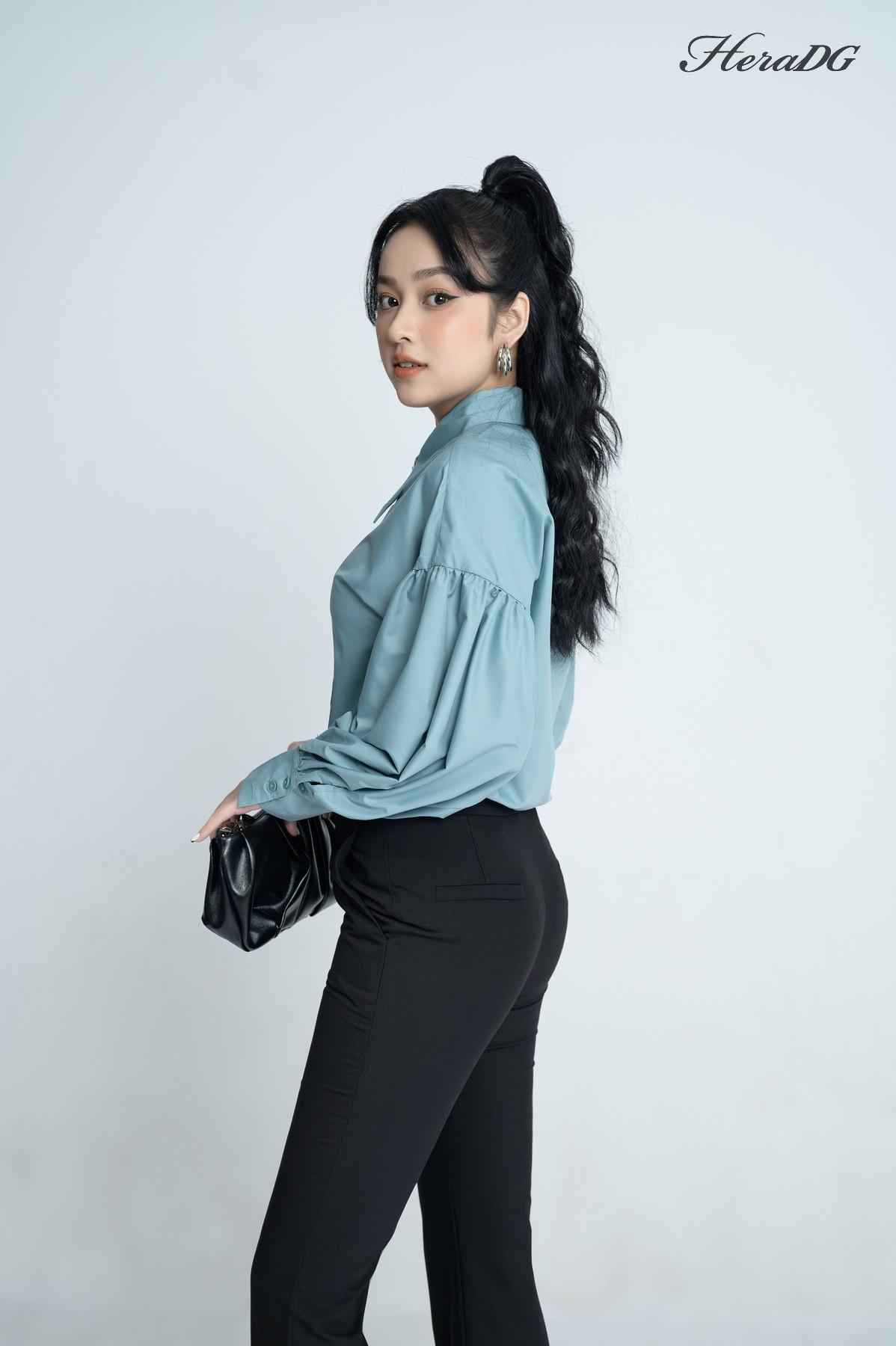 Áo sơ mi cổ đức to