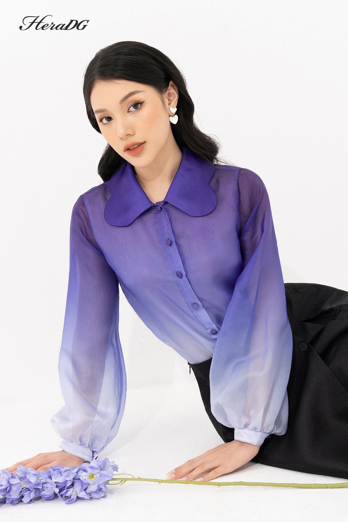 Áo sơ mi cổ vòng